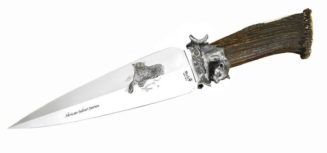 Luxury knive Leopard big five