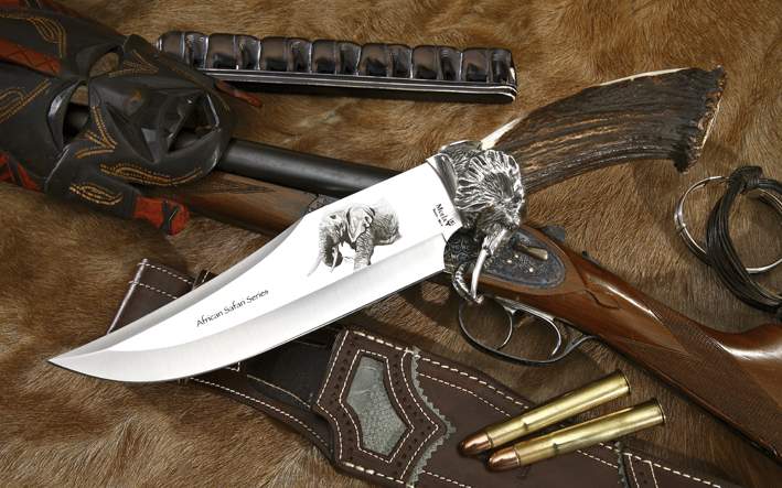 cuchillo caza elefante serie limitada african safaris.